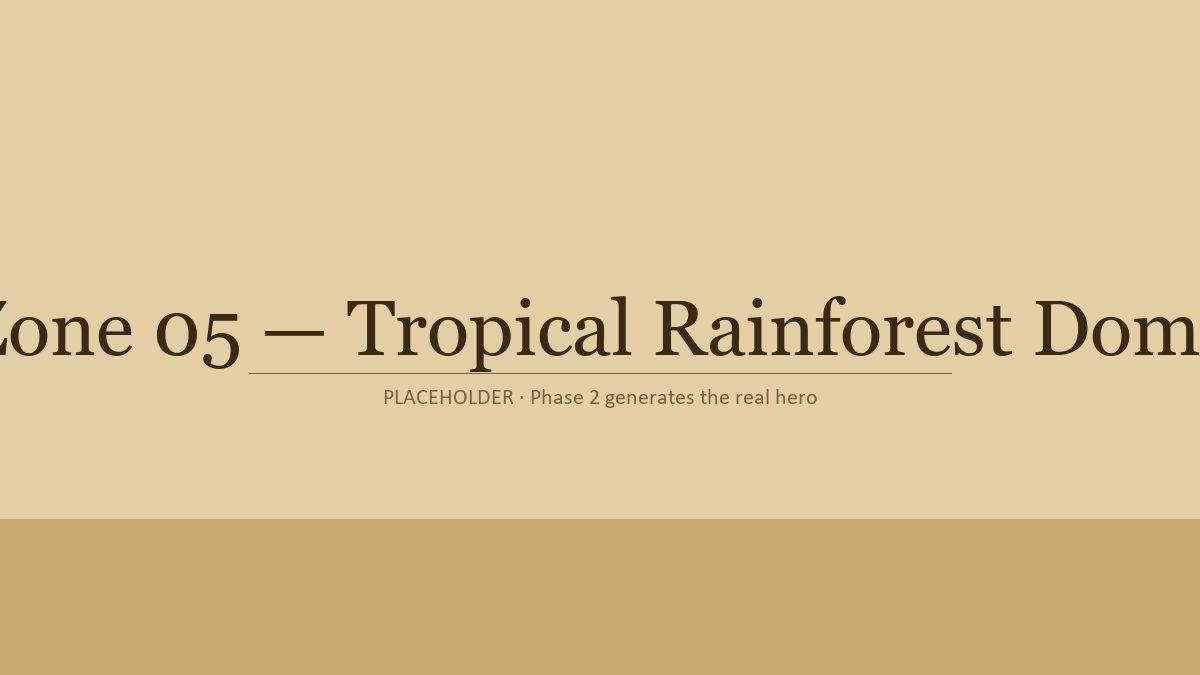 Tropical Rainforest Dome hero illustration